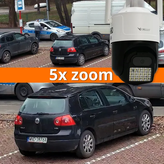 Zestaw do Monitoringu Kamera Zewnętrzna 4K SIM ORLLO Z17 ULTRA Zestaw Fotowoltaiczny