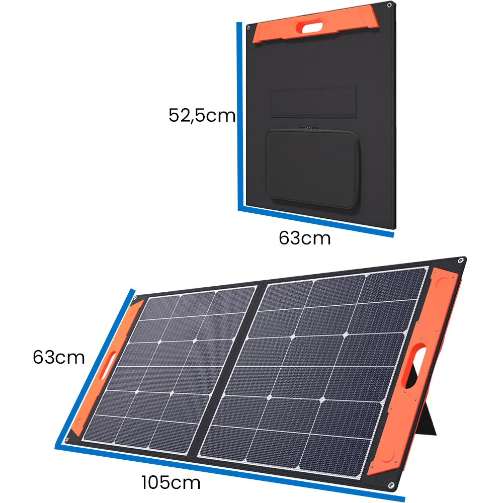 Panel Fotowoltaiczny Słoneczny Składany Przenośny ETFE ORLLO 100W