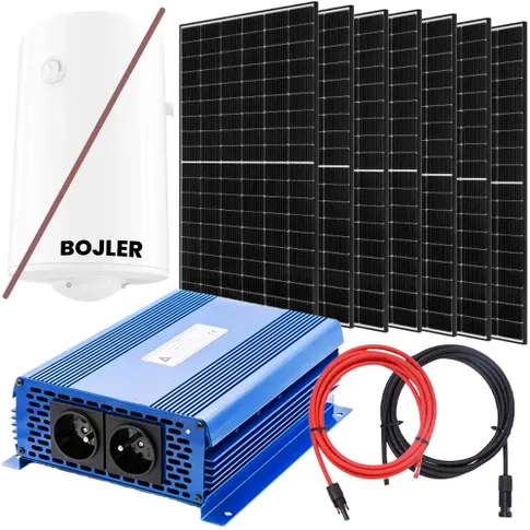 off grid zestaw fotowoltaiczny do grzania wody przetwornica 3000w 3kw orllo.pl orlloenergy.pl