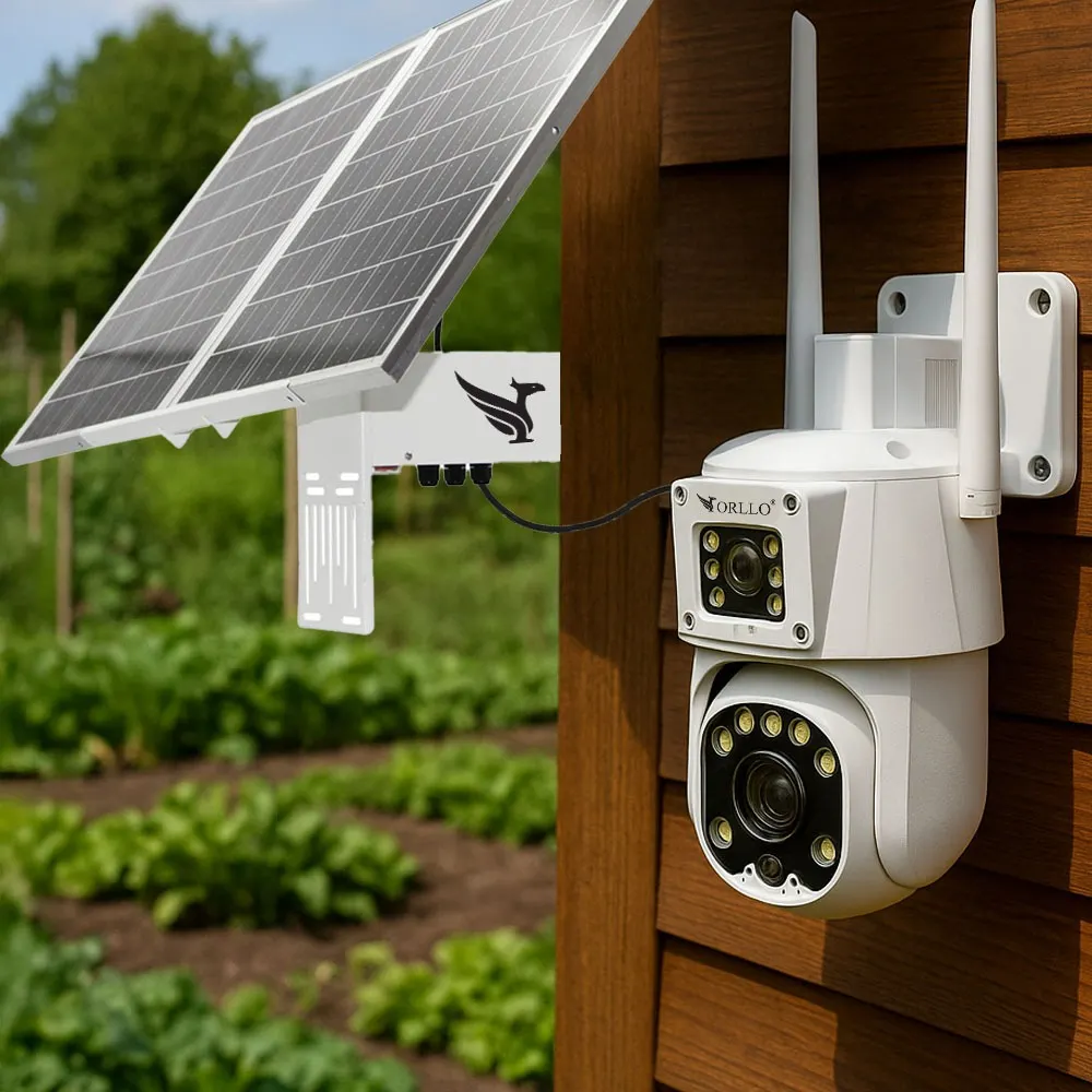 Kamera WiFi IP na Kartę SIM 4G Zewnętrzna Panel Solarny ORLLO TZ8 4K DUAL