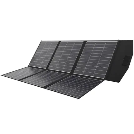panel fotowoltaiczny składany 400W ORLLO FOLD 400 PRO przenośny panel solarny ETFE do kampera camping działka power station off grid wysoka wydajność ogniwa monokrystaliczne HPBC mobilny panel słoneczny