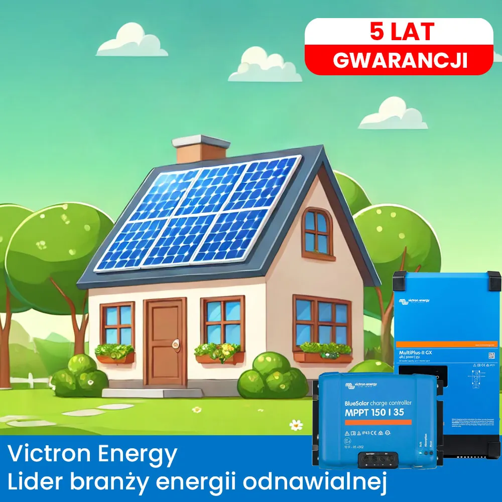 Off Grid Zestaw Fotowoltaiczny Magazyn Energii Inwerter Hybrydowy Victron Energy