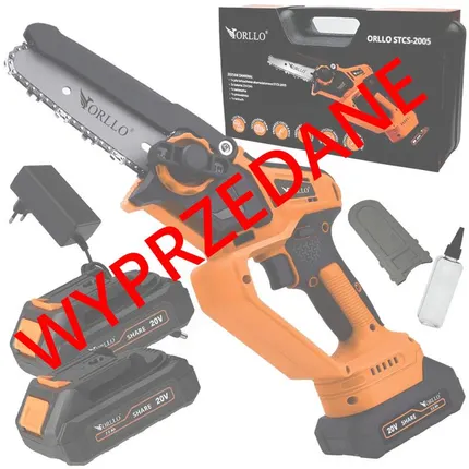 Piła akumulatorowa 20V łańcuchowa do cięcia drewna gałęzi do ogrodu sklep elektronarzędzia orllo.pl