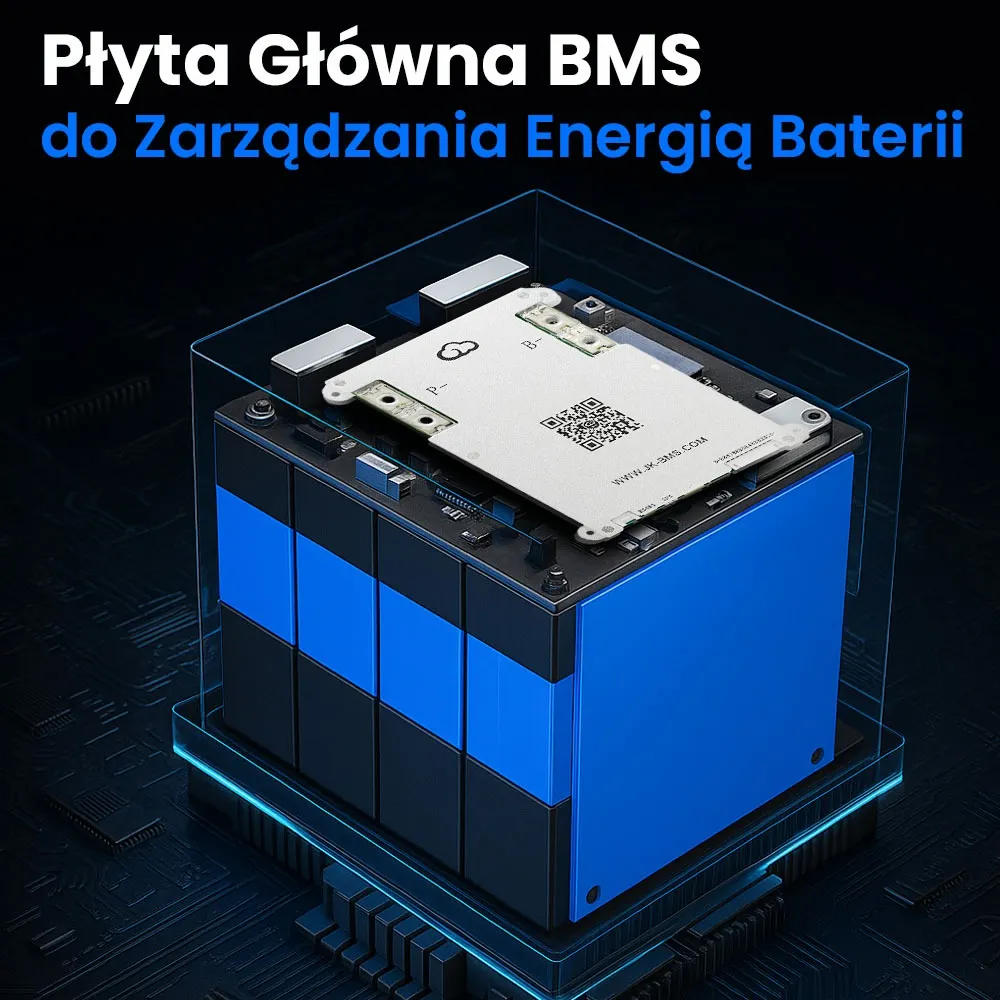 Płyta Główna BMS JK-B1A8S10 do Zarządzania Energią Baterii LiFePO4 z Aktywnym Balansowaniem i Bluetooth