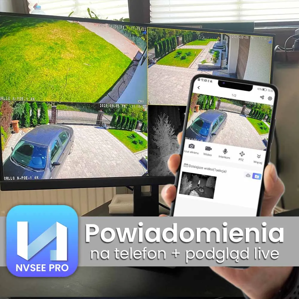 Kamera Zewnętrzna Kopułkowa ORLLO N-POE-1 4K OUTLET IDEALNY