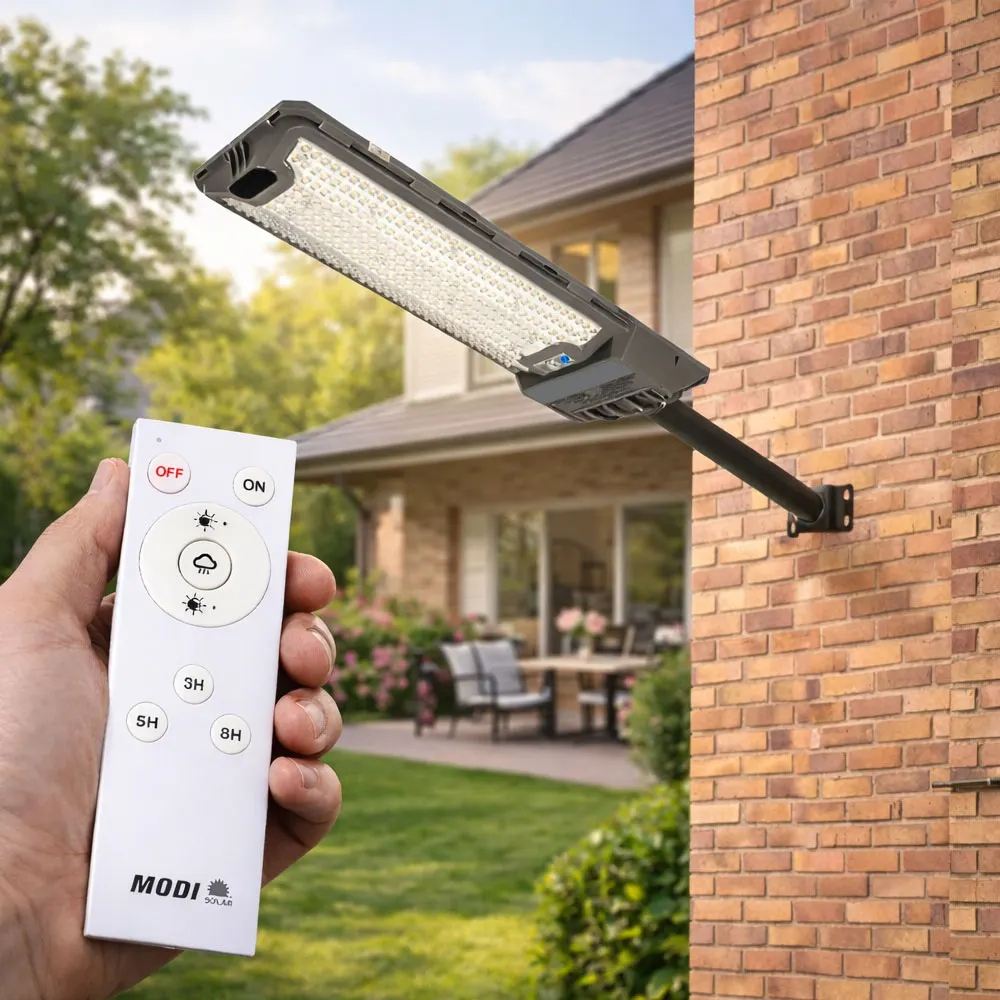 Lampa Solarna Uliczna LED 240W Panel Solarny 15W Pilot 1500LM 6500K