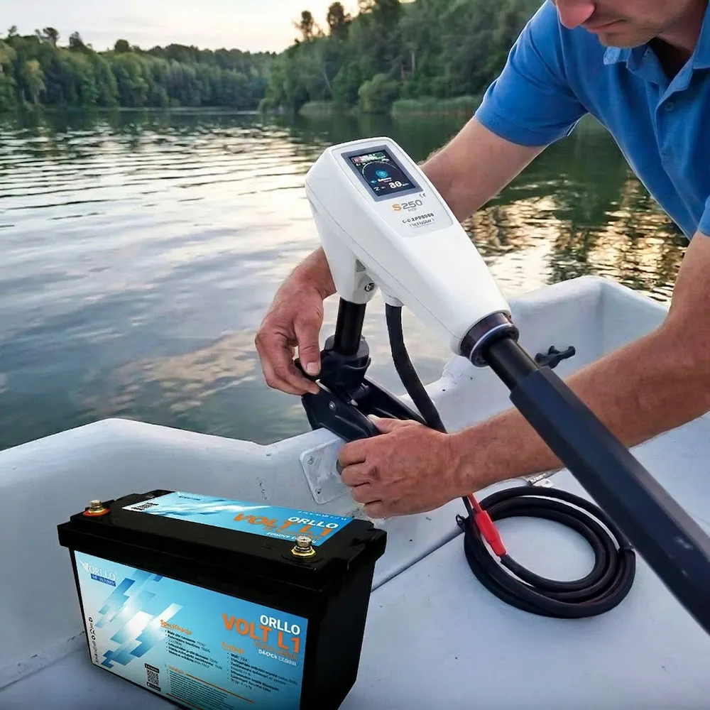 Silnik Elektryczny do Łodzi Zaburtowy Bezszczotkowy 12V 1300W ORLLO P250