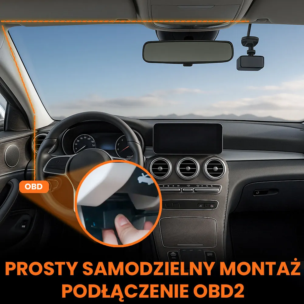 Kamera Samochodowa na Kartę SIM 4G GPS ORLLO JC182