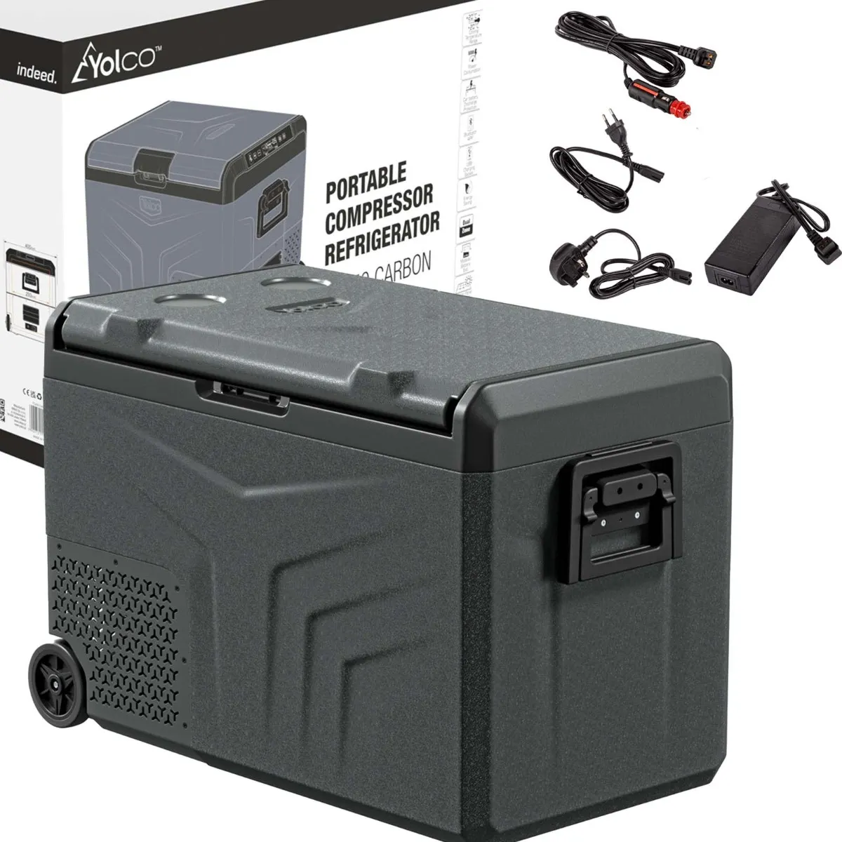 Lodówka Przenośna Kompresorowa Yolco TCX50 Carbon Bluetooth 50L