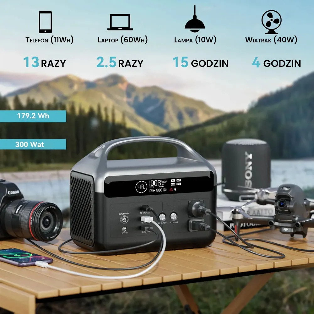 Przenośna Stacja Zasilania Magazyn Energii LiFePO4 Daranener NE0Z