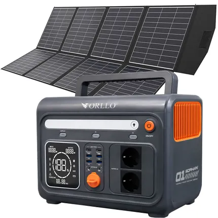 Zasilanie awaryjne w domu z przenośną stacją ORLLO 1200W 1500W Zasilaj lodówkę router i oświetlenie podczas przerw w dostawie prądu Ładowanie z panelu solarnego ORLLO ENERGY