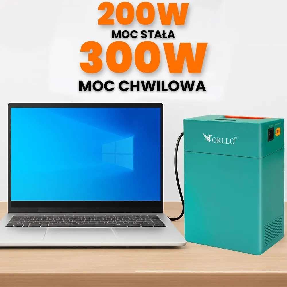 Przenośna Stacja Zasilania Magazyn Energii LiFePO4 ORLLO 200W OUTLET IDEALNY