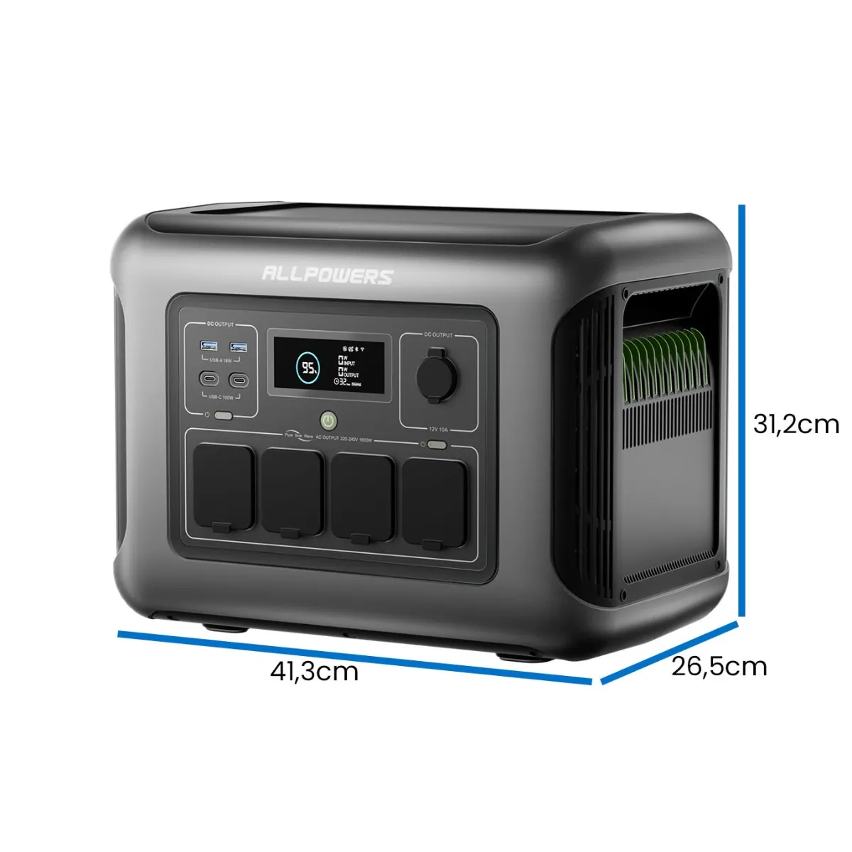 Przenośna Stacja Zasilania Magazyn Energii BMS LIFEPO4 ALLPOWERS R1500 LITE