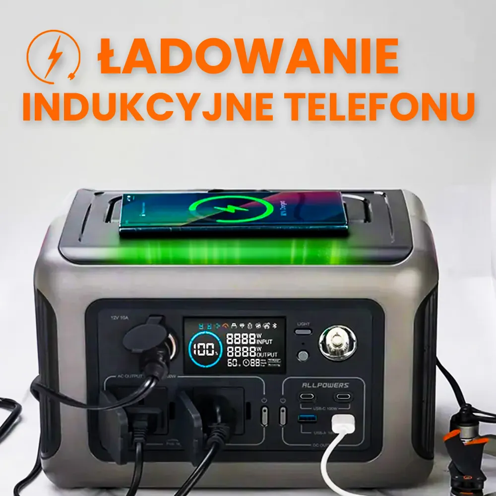 Przenośna Stacja Zasilania Magazyn Energii BMS LIFEPO4 ALLPOWERS R600 OUTLET DOBRY