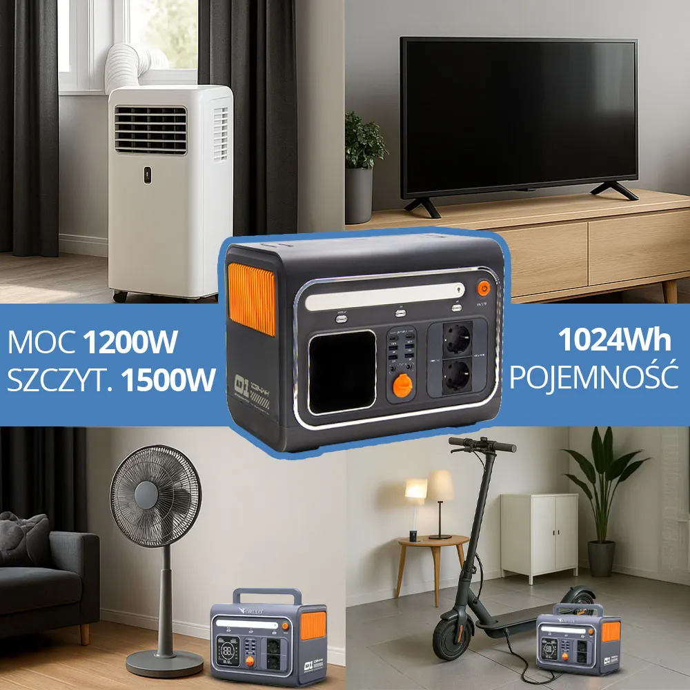 Fotowoltaika Balkonowa Zestaw Fotowoltaiczny na Balkon Stacja Zasilania Panel Elastyczny 200W