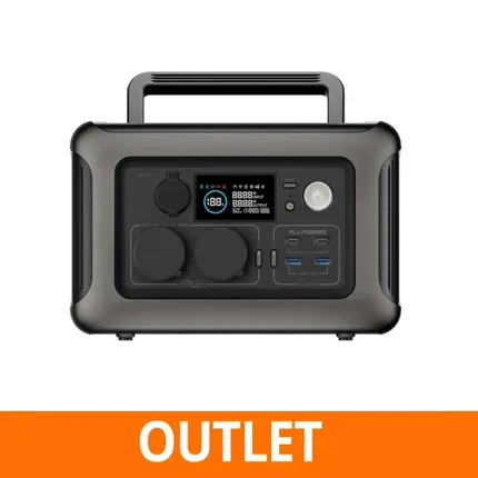 Przenośna Stacja Zasilania Magazyn Energii BMS LIFEPO4 ALLPOWERS R600 OUTLET IDEALNY