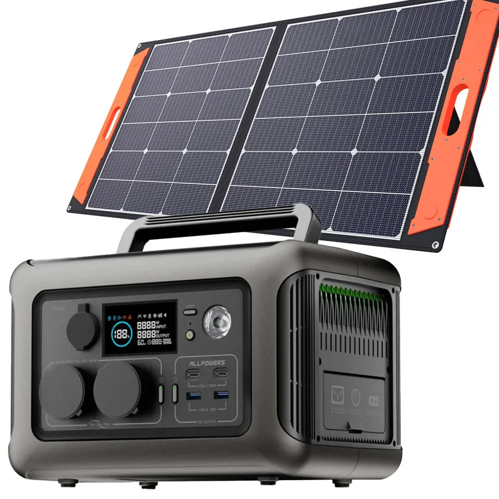 Przenośna stacja zasilania ALLPOWERS R600 z panelem fotowoltaicznym ORLLO 100W, idealna do użytku w terenie i podróży.

Zasilanie awaryjne w domu lub biurze za pomocą przenośnej stacji ALLPOWERS R600, zapewniającej ciągłość pracy urządzeń elektronicznyc