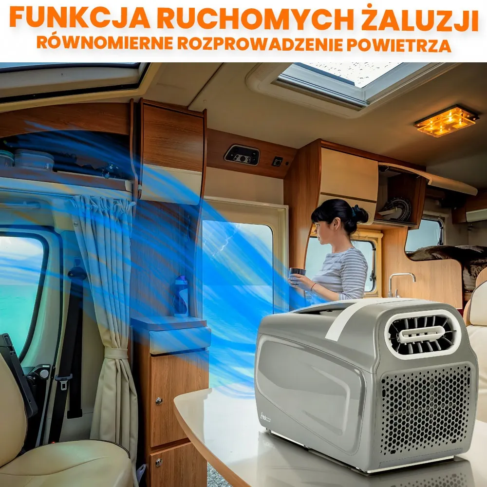 Klimatyzator Przenośny 1500W Bluetooth Wi-Fi Yolco TC590