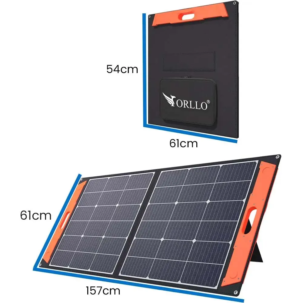 Panel Fotowoltaiczny Słoneczny Składany Przenośny ETFE ORLLO 100W OUTLET DOBRY