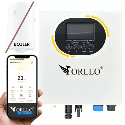 przetwornica solarna do grzania wody ORLLO BOOST 4kw inwerter z funkcją bypass mppt off grid fotowoltaika do bojlera grzałki system grzewczy zasilanie z paneli pv bez akumulatora