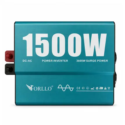 Przetwornica napięcia ORLLO 12V 230V 1500W 3000W czysty sinus do kampera fotowoltaiki off grid akumulatora i zasilania awaryjnego