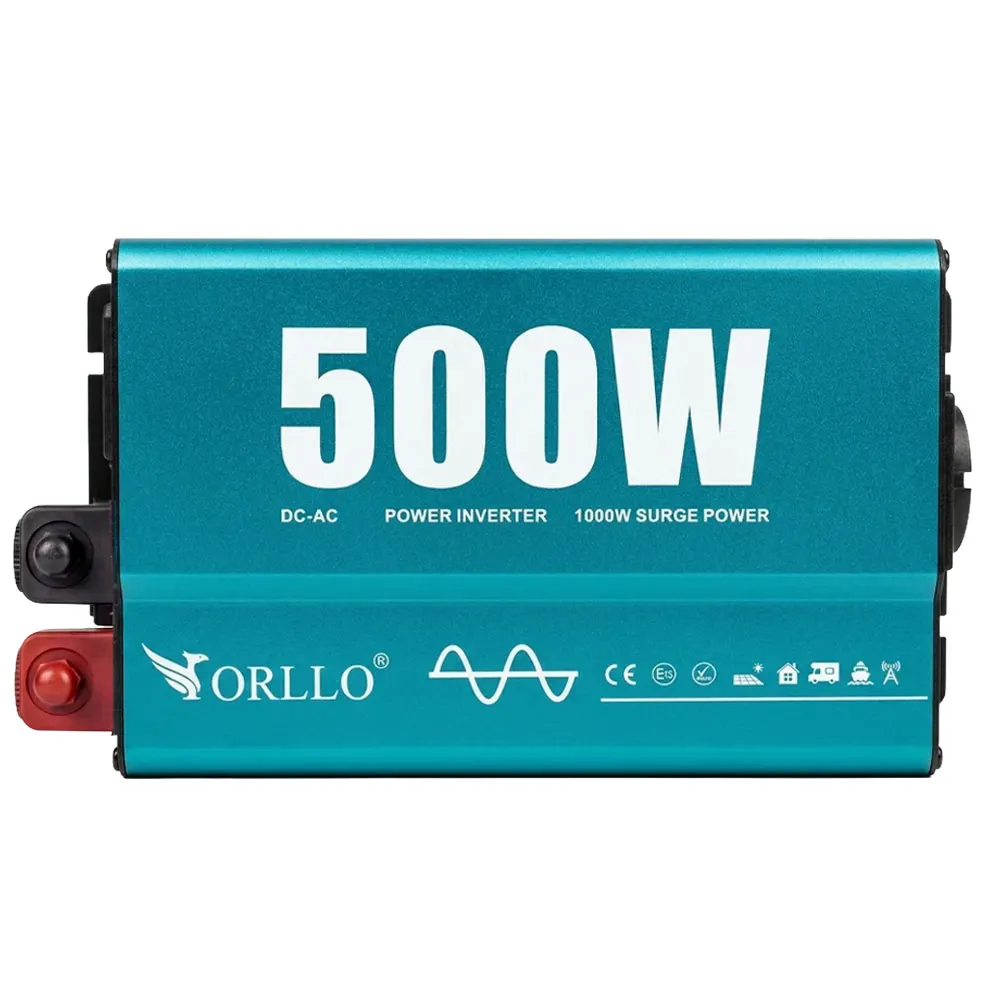 Przetwornica ORLLO 12V 230V 500W z czystą sinusoidą do kampera i auta