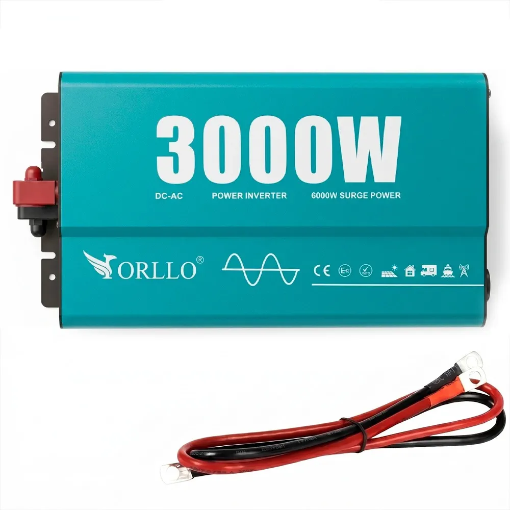 Przetwornica Napięcia ORLLO 24V 230V 3000W 6000W DC/AC Czysty Sinus
