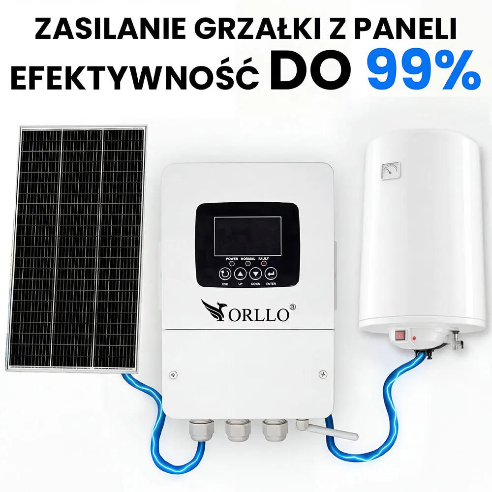 Przetwornica Solarna do Grzania Wody i Bojlera Inwerter ORLLO BOOST 5KW BYPASS MPPT WiFi