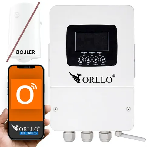 przetwornica solarna ORLLO BOOST 5KW BYPASS MPPT WiFi do grzania wody w bojlerze z paneli fotowoltaicznych