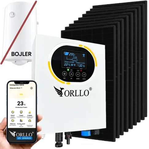 inwerter do bojlera przetwornica solarna 4kw orllo boost grzanie wody z fotowoltaiki kontroler mppt funkcja bypass ogrzewanie elektryczne z paneli pv zdalne sterowanie przez wifi