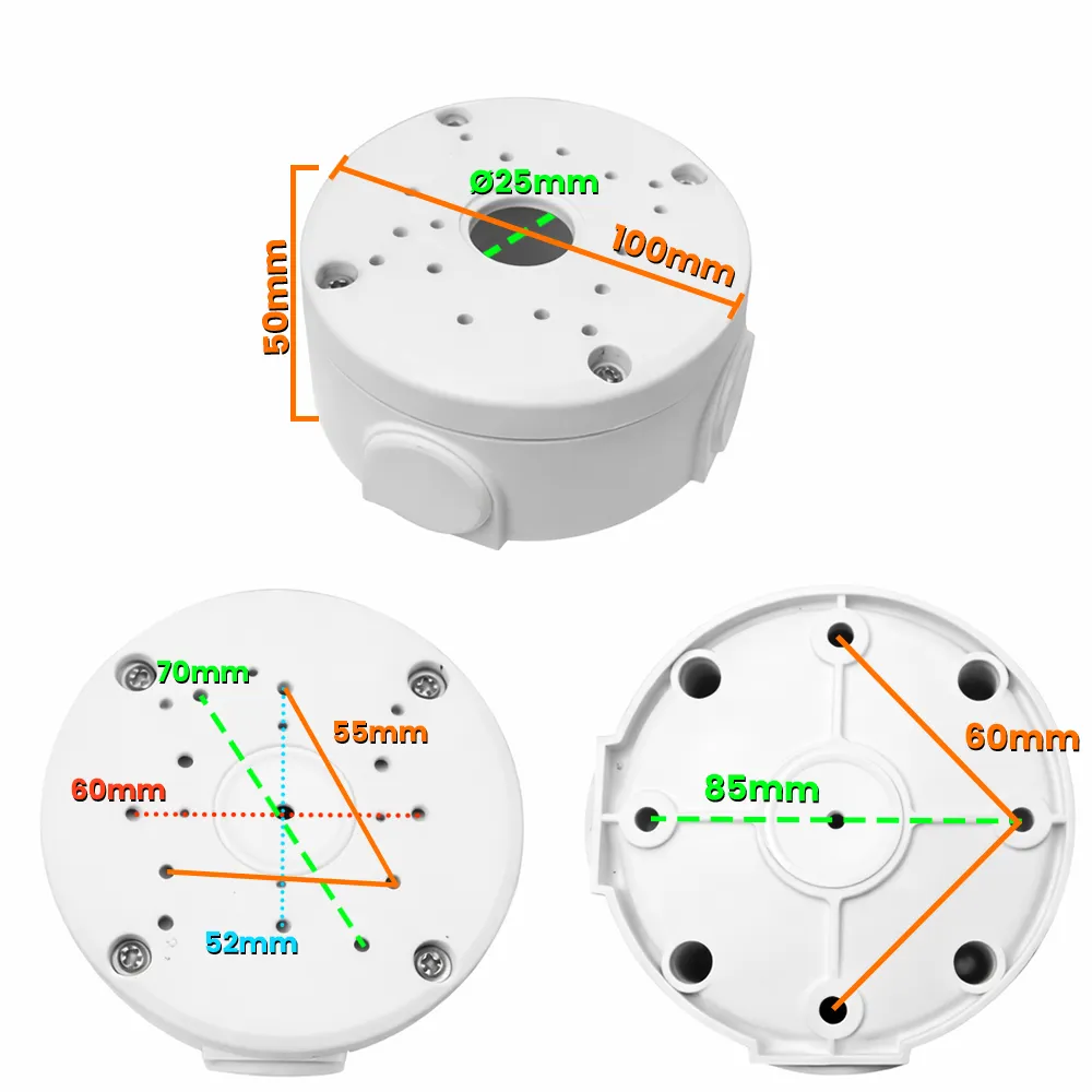 Puszka montażowa do Kamer Kopułkowych PoE