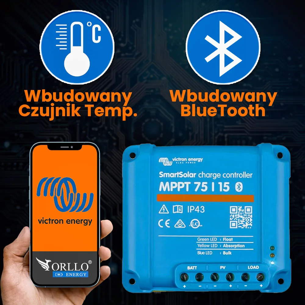 Regulator Ładowania SmartSolar MPPT 75/15 Victron Energy SCC075015060R