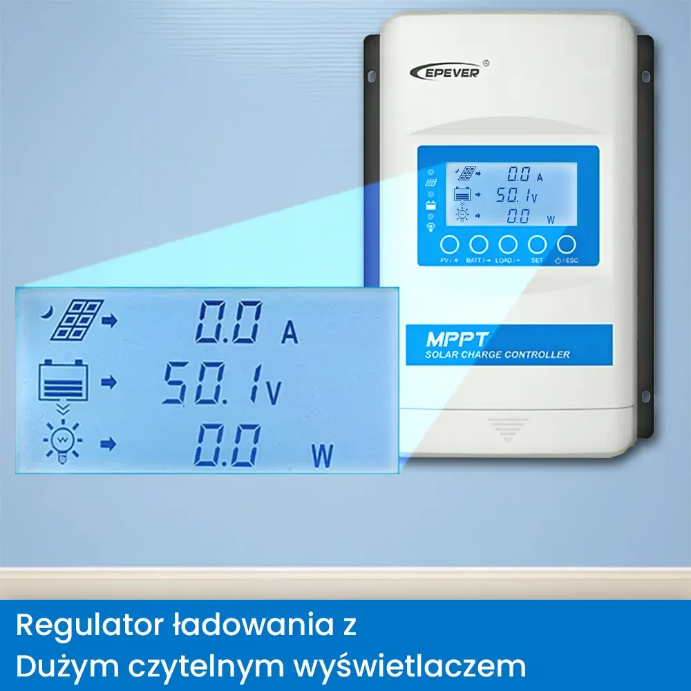 Zestaw Fotowoltaiczny na Działkę Regulator Ładowania EPEVER MPPT Panel Słoneczny Elastyczny ORLLO 100W