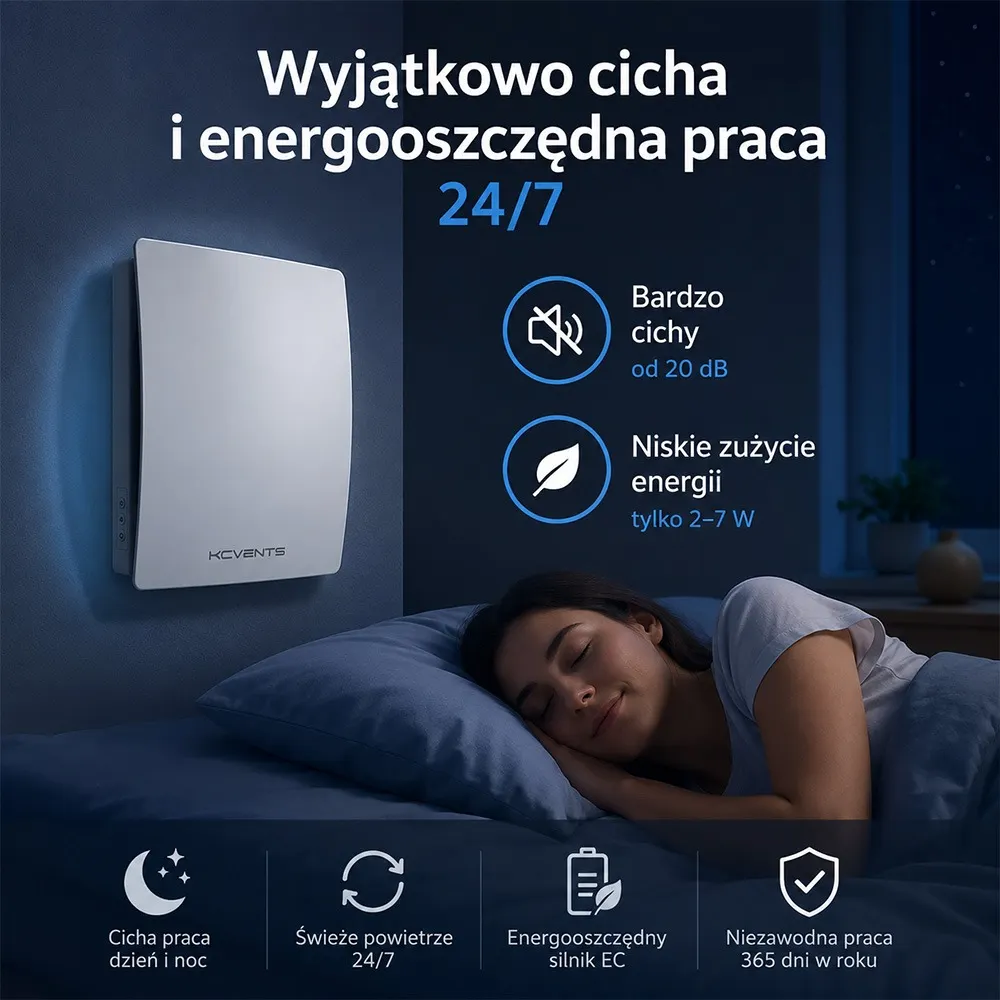 Rekuperator ścienny Chic Hvac VT501-WiFi 160mm ORLLO