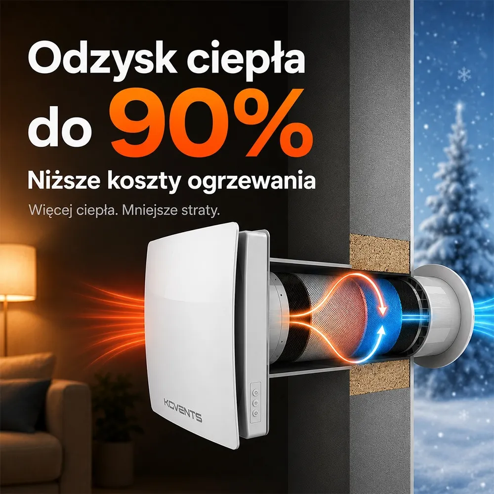 Rekuperator ścienny Chic Hvac VT501-WiFi 160mm ORLLO