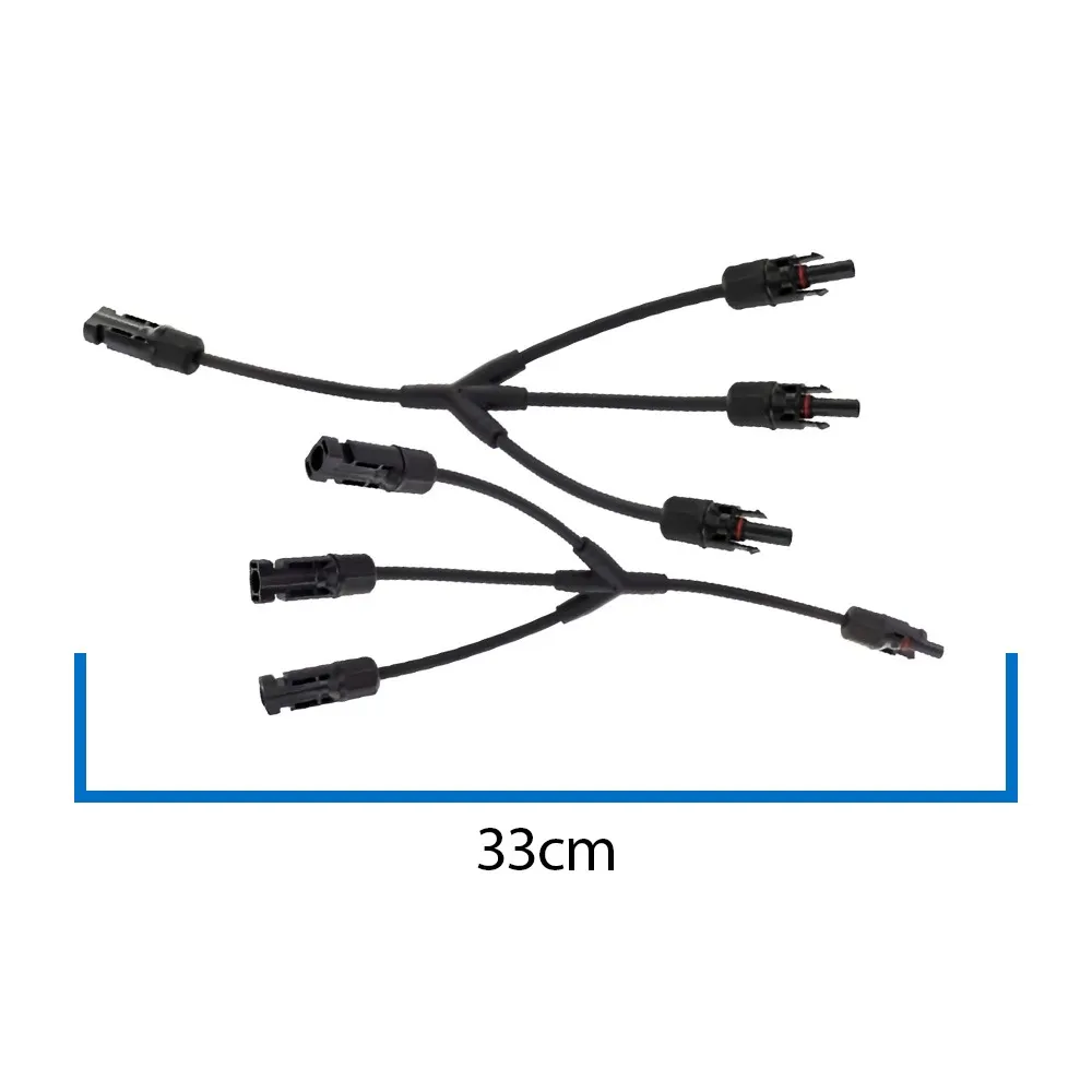 Złącze MC4 Rozgałęźnik Trójnik Komplet Para Męski Żeński Do Instalacji Fotowoltaicznych
