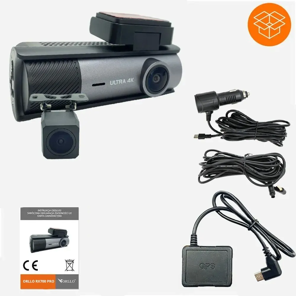 Kamera Samochodowa 4K Przód / Tył ORLLO RX-700 PRO OUTLET IDEALNY