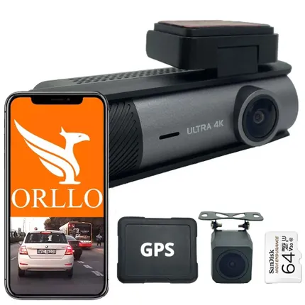Kamera Samochodowa 4K Przód / Tył ORLLO RX-700 PRO + Karta Pamięci 64GB