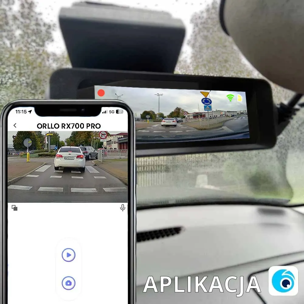 Kamera Samochodowa 4K Przód / Tył ORLLO RX-700 PRO OUTLET IDEALNY