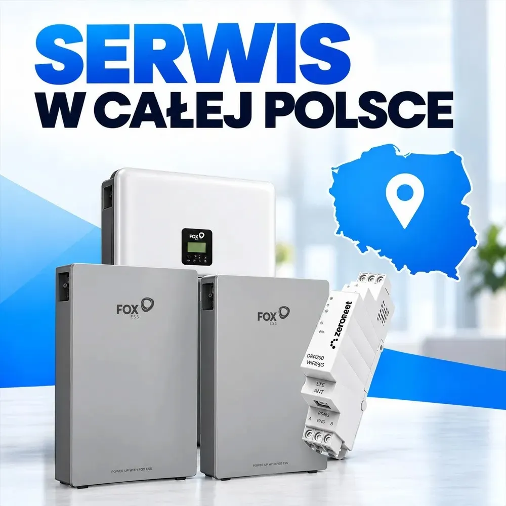 Zestaw Magazyn Energii 10,36kWh LiFePO4 Inwerter Hybrydowy FoxESS 5kW Zeronest