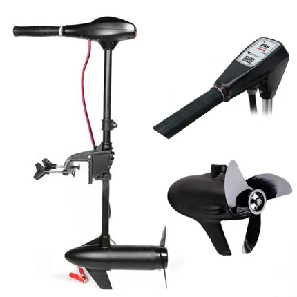silnik elektryczny do łodzi zaburtowy 12V 65LBS Orllo P65 ponton wędkowanie jezioro mocny napęd regulacja