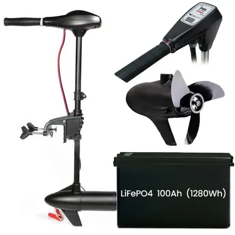 silnik elektryczny do łodzi zaburtowy 12V 65LBS Orllo P65 ponton wędkowanie jezioro mocny napęd regulacja