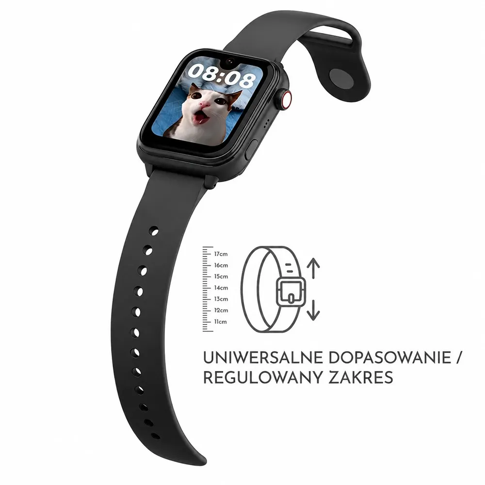 Smartwatch zegarek dla dzieci z GPS 4G ORLLO SMARTIE BLACK