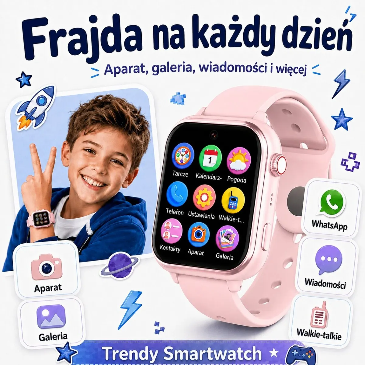 Smartwatch zegarek dla dzieci z GPS 4G ORLLO SMARTIE