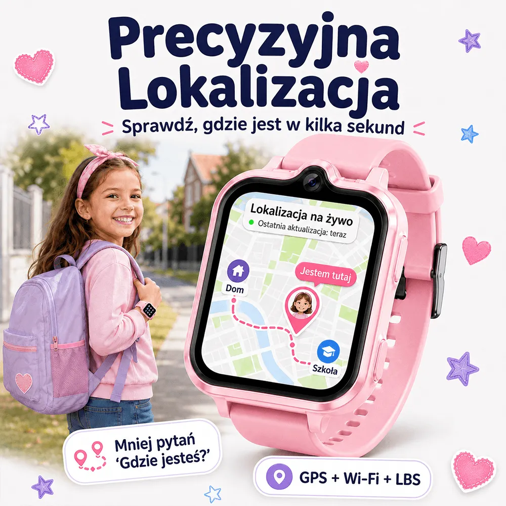 Zegarek smartwatch dla dzieci z GPS 4G ORLLO SMARTIE