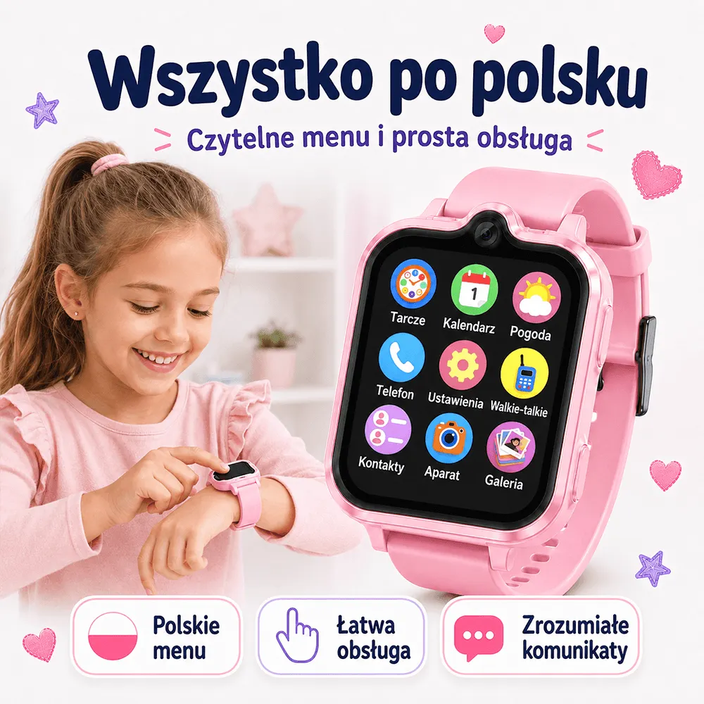 Zegarek smartwatch dla dzieci z GPS 4G ORLLO SMARTIE