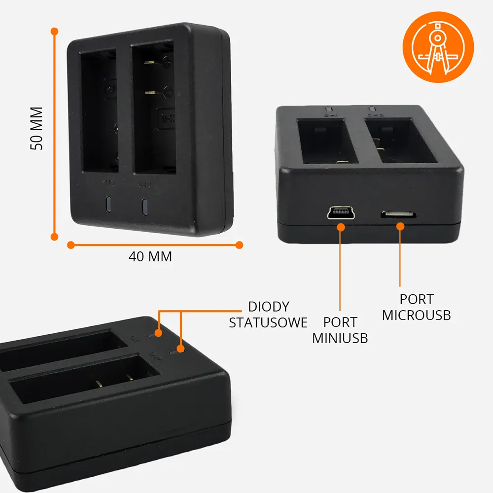 Ładowarka do kamery sportowej ORLLO Xpro GO+