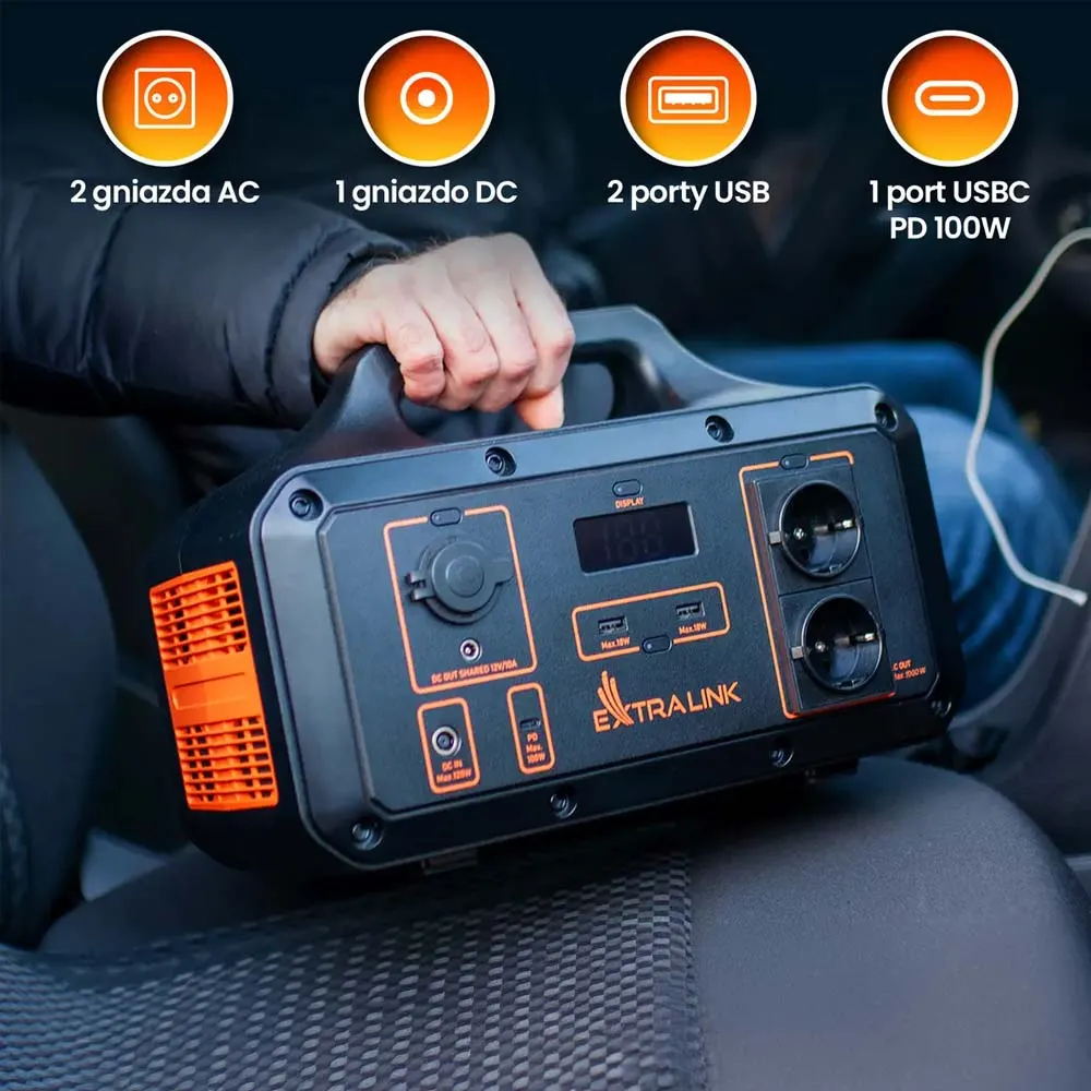 OFF GRID Stacja Zasilania Przenośny Magazyn Energii EXTRALINK