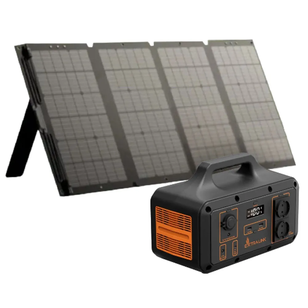OFF GRID Stacja Zasilania Przenośny Magazyn Energii z Panelem Solarnym EXTRALINK