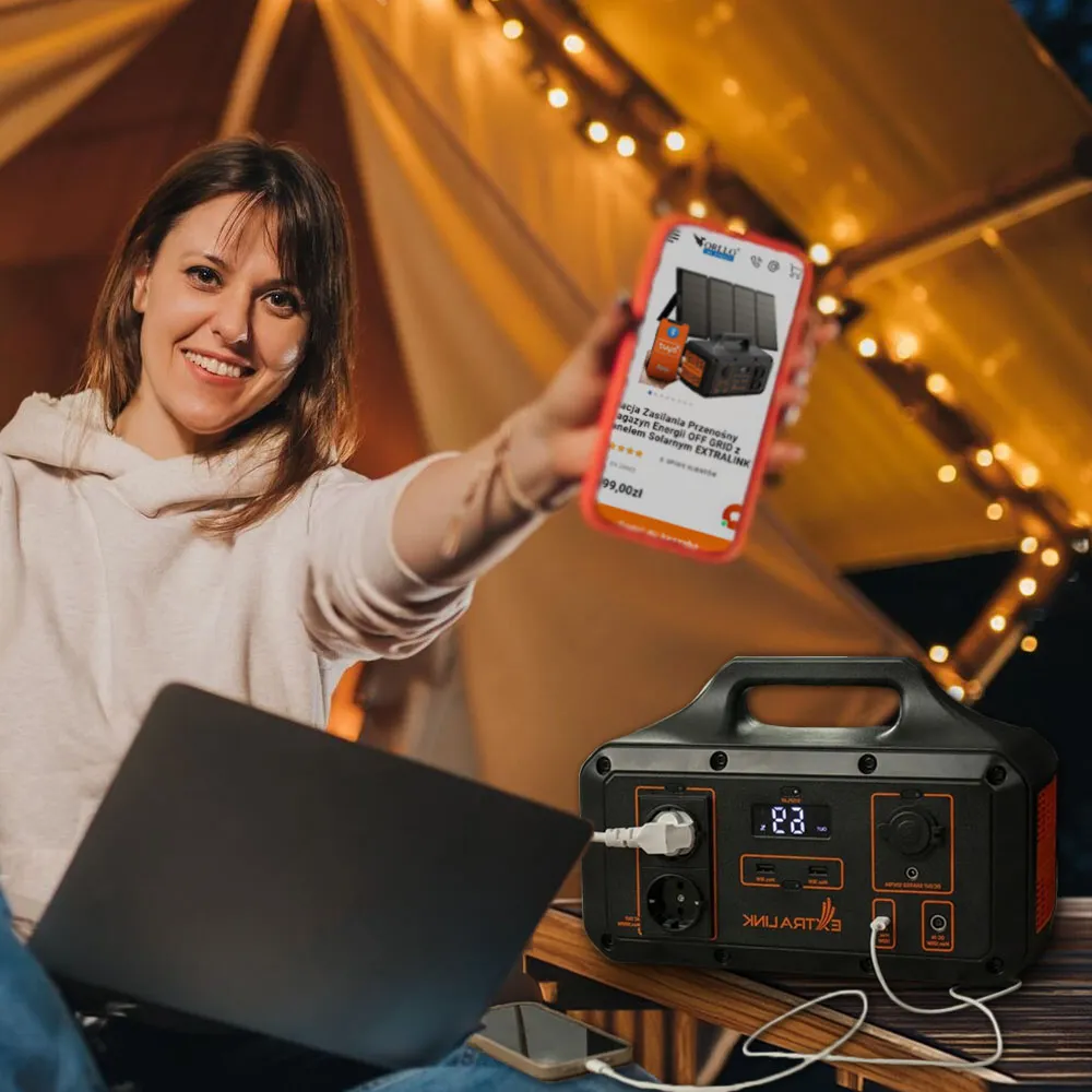 OFF GRID Stacja Zasilania Przenośny Magazyn Energii EXTRALINK